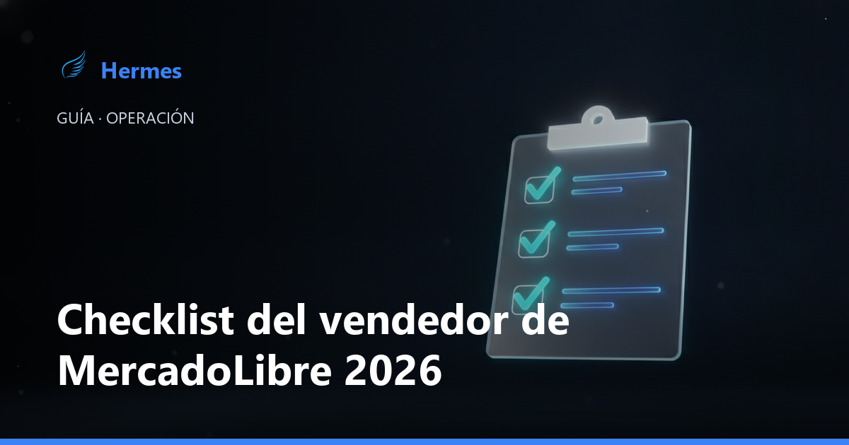 Checklist de tareas para vendedores de MercadoLibre en 2026