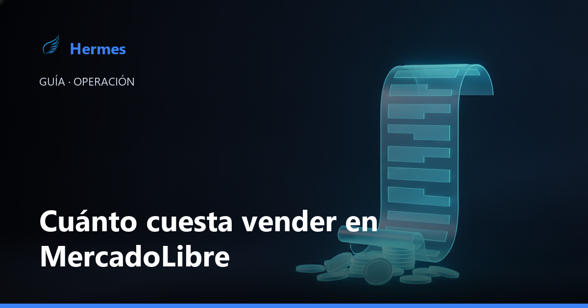 Desglose de todos los costos de vender en MercadoLibre
