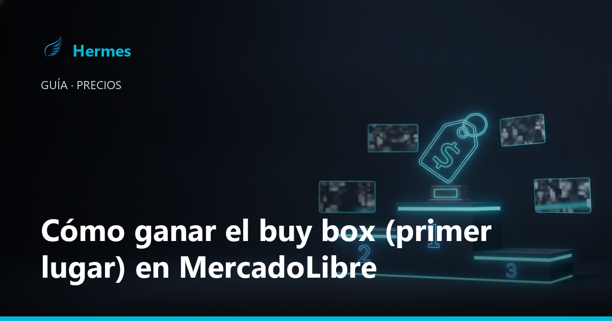 Tabla de competencia por el buy box de catálogo en MercadoLibre