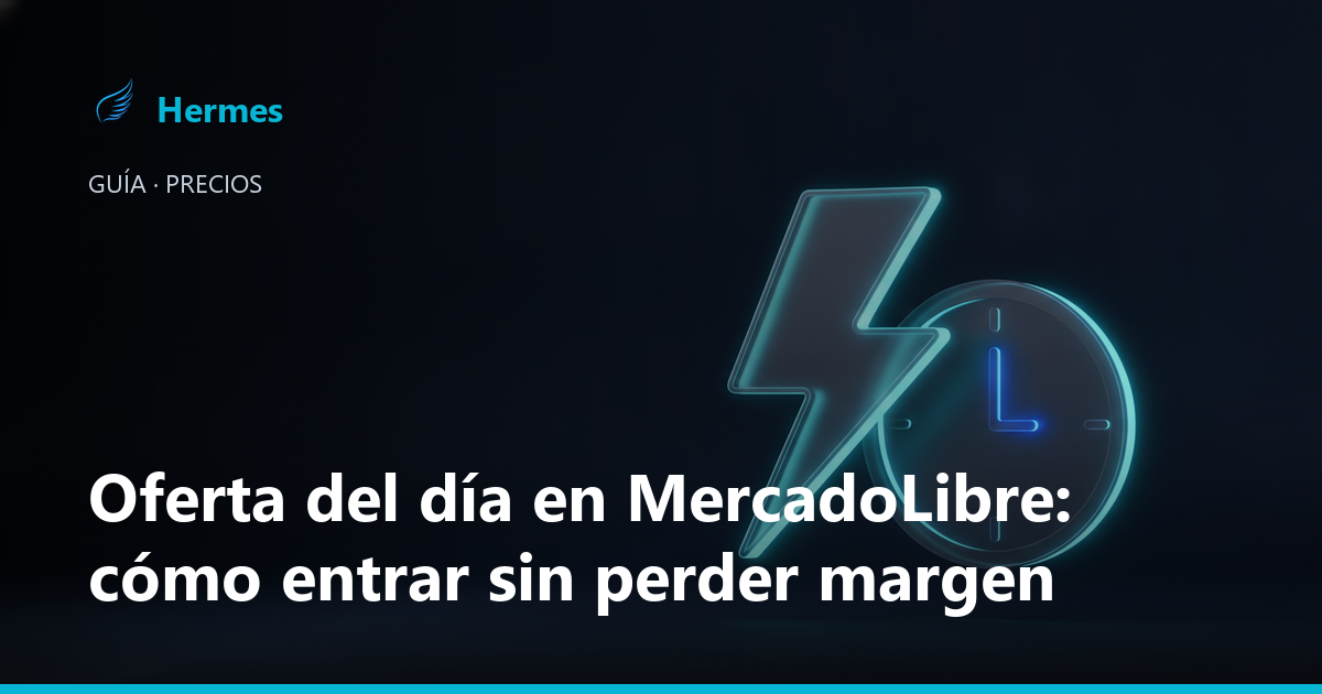Panel de ofertas del día y relámpago en MercadoLibre