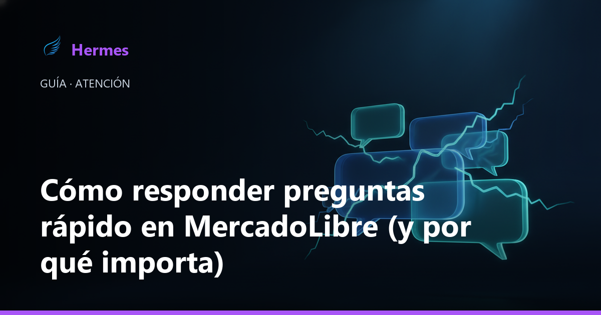 Bandeja de preguntas de MercadoLibre con tiempos de respuesta