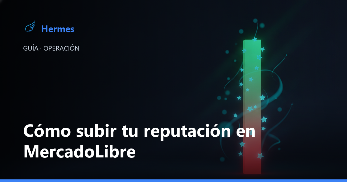 Termómetro de reputación de MercadoLibre del rojo al verde