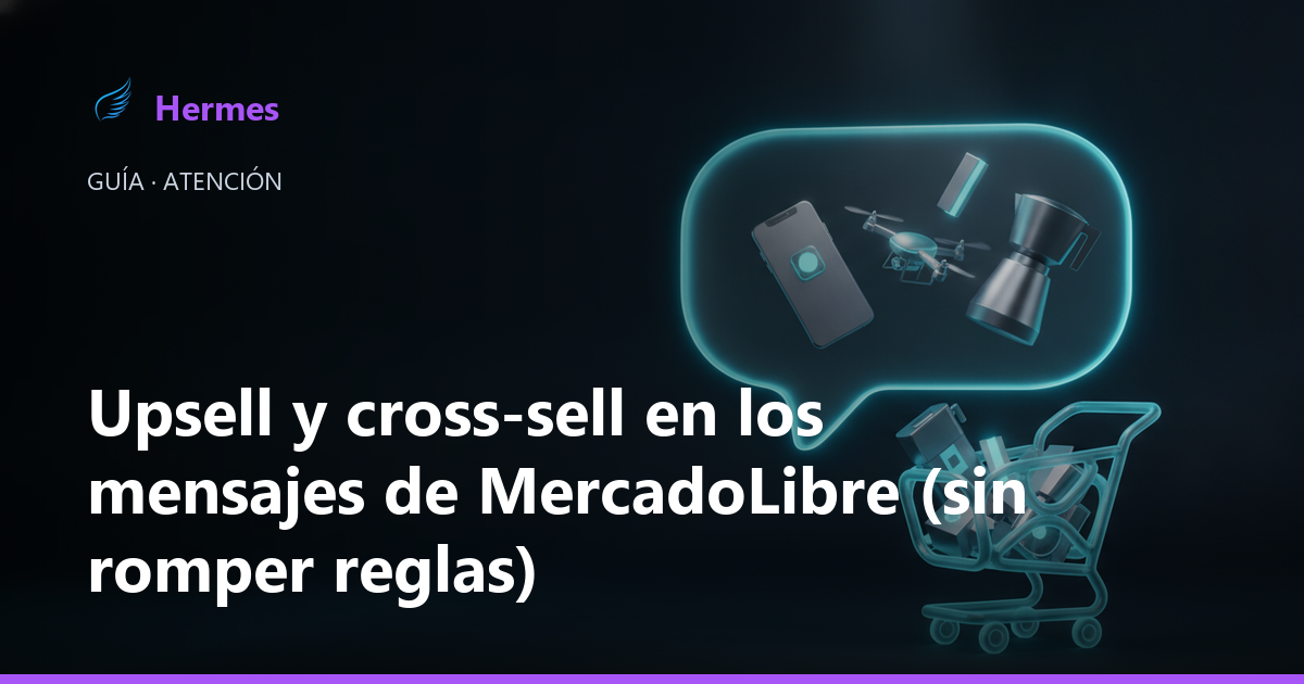 Mensaje de MercadoLibre sugiriendo un producto complementario